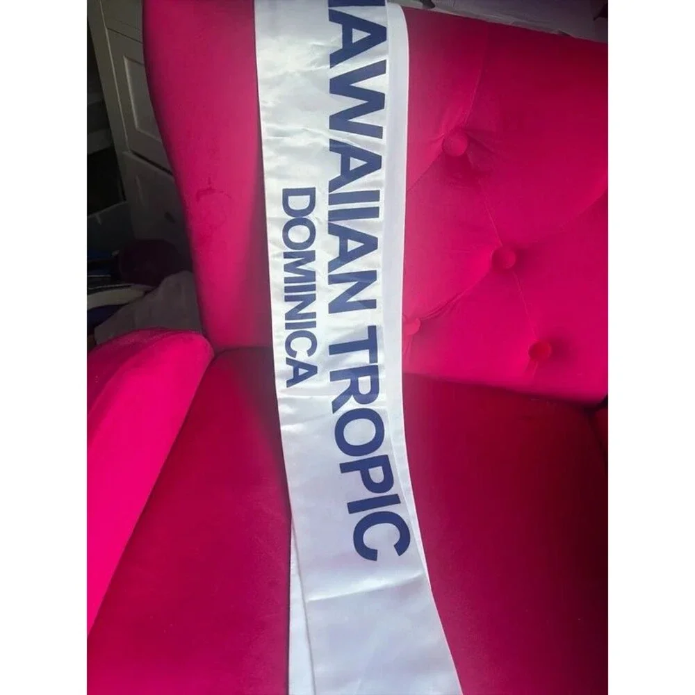 Miss Hawaiian Tropic Pageant Sash Dominica